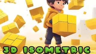 Challenge your spatial reasoning in this clever isometric puzzle. Plan your path carefully to clear all the yellow blocks without getting trapped. Test your…