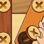 Pon a prueba tus habilidades en este desafiante rompecabezas de madera. Retira estratégicamente tuercas y pernos para despejar el tablero y avanzar. Juega…