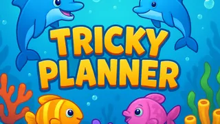 Pon a prueba tu lógica y sincronización en Tricky Planner. Guía a los peces por complejos laberintos evitando depredadores en este cautivador rompecabezas.