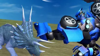 Pilota un poderoso guerrero mech y lucha contra oleadas de dinosaurios gigantes. Recoge monedas para mejorar tu ataque y salud y dominar la arena. ¡Juega ahora!