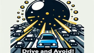 Pon a prueba tus reflejos en un desafiante juego de conducción: esquiva el tráfico y proyectiles. Supera 30 etapas de dificultad creciente. ¡Juega ahora!