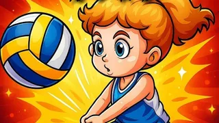 Libera tu creatividad con divertidas páginas de voleibol para colorear. Elige colores y da vida a escenas deportivas en este relajante y gratuito juego online.